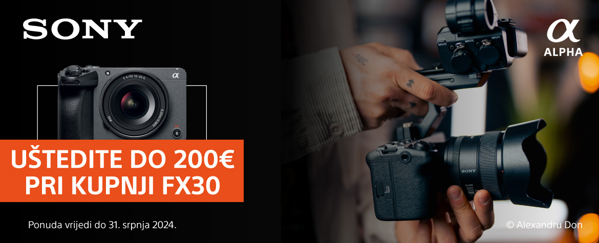 Sony FX30 ušteda