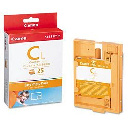 Canon E-C25L foto papir EC-25L Card Size Label (2.1x3.4") Easy Photo Pack (Paper And Ribbon) for Selphy ES Series Printers ES1, ES2, ES3, ES30, ES40 1250B001AA