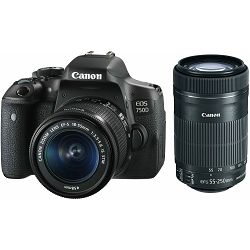 Canon EOS 750D + 18-55 IS STM IS STM + 55-250 IS DSLR digitalni fotoaparat s objektivima EF-S 18-55mm f/3.5-5.6 i 55-250mm 4-5.6 (0592C085AA)