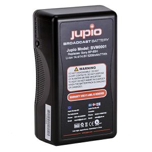 Jupio BVM0001 5200mAh/75Wh V-Mount battery LED Indicator 14.4v Broadcast battery video baterija