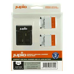 Jupio KIT 2x Battery GoPro AHDBT-302 HERO3+ 1200mAh + Compact USB Dual Charger komplet punjač i dvije baterije CGP1000