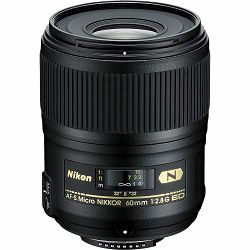 Nikon AF-S 60mm f/2.8G ED Micro FX Macro objektiv fiksne žarišne duljine Nikkor auto focus prime lens 60 2.8 G (JAA632DB)