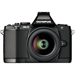 Olympus E-M5 II + 12-50mm Black crni E-M5II 1250 Kit blk/blk 12-50 E-M5 Mark II + EZ-M1250 black incl. Charger + Battery Micro Four Thirds MFT - OM-D Camera digitalni fotoaparat V207042BE000