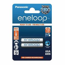 Panasonic Enelop 2xAAA R03 800mAh punjive baterije blister BK-4MCCE/2BE