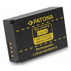 Patona baterija za Canon LP-E12 800mAh 7.2V 5.8Wh za Canon EOS M50 EOS M100, EOS 100D, EOS M, Rebel SL1