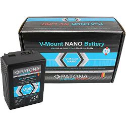 Patona V-Mount Platinum Nano V95 6400mAh 95Wh 14.8V baterija za Red Arri Sony DSR 250P 600P 650P 652P HDW 800P PDW 850 BP-150w BP150w, BPFL75, BP-FL75, BPFLX75, BP-FLX75, BPL40A, BP-L40A, BPL60