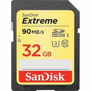 SanDisk Extreme SDHC Card 32GB 90MB/s Class 10 UHS-I U3 SDSDXNE-032G-GNCIN Memorijska kartica