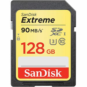 SanDisk Extreme SDXC Card 128GB 90MB/s Class 10 UHS-I U3 SDSDXNF-128G-GNCIN Memorijska kartica 