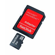 SanDisk microSD 2GB with microSD to SD Adapter SDSDQB-002G-B35 memorijska kartica
