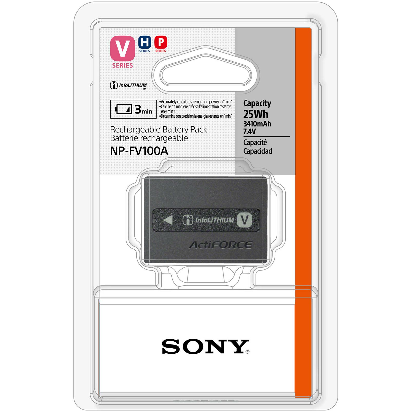 Аккумулятор sony np fv100a